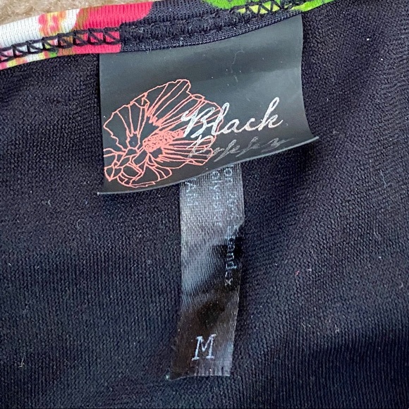 Black poppy floral bikini set - Picture 6 of 6